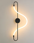 Lampa ścienna kinkiet LED APP857-W Long Czarna