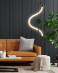 Lampa ścienna kinkiet LED APP857-W Long Czarna