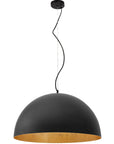 Lampa Sufitowa Wisząca Misa Metalowa 60cm APP380-1CP Czarna