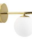 Lampa Ścienna Kinkiet Szklana Kula APP684-1W Złota