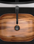 Umywalka nablatowa Rea Belinda Wood Mat