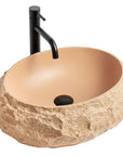 Umywalka nablatowa Rea Mika Light Terracotta 11