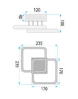 Lampa Sufitowa Plafon Lhj074-c Czarna 11