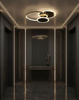 Lampa sufitowa APP1710-C plafon LED Złota + pilot 3