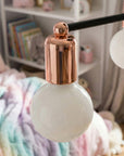 Lampa Sufitowa Wisząca Poczwórna 392200 Różowe Złoto 3