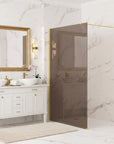 Kabina prysznicowa Walk-In Rea Flexi Brown / Gold 110 6