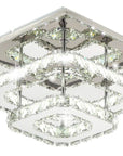 Lampa Sufitowa Kryształowa Plafon LED 24W Kwadratowa APP409-C APP410-C
