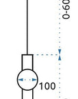 Lampa Sufitowa Wisząca Długa LED APP476-CP Biała