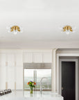 Lampa Sufitowa Reflektor Metalowa APP708-5c Złota