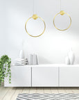 LAMPA SUFITOWA WISZĄCA LED APP1396-CP GOLD 40cm 8