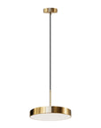 LAMPA SUFITOWA WISZĄCA LED APP1687-1CP 30CM ZŁOTA SZCZOTKOWANA 1