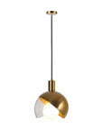 Lampa wisząca sufitowa szklana kula APP638-1CP złota