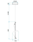 Lampa Wisząca Led G015-cp Złota 7
