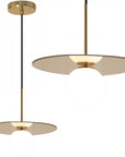 Lampa Wisząca klosz 10cm APP939-1CP Złota