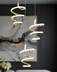 Lampa Wisząca Led G075-3cpr Złota 7