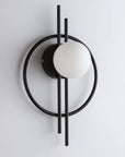 LAMPA ŚCIENNA KINKIET APP1435-W CZARNA