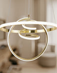 Lampa Wisząca Led G066-cp Złota 7