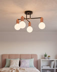 Lampa Sufitowa Wisząca Poczwórna 392200 Różowe Złoto 2