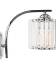 Lampa kinkiet ścienny metalowy kryształ APP509-1W CHROM