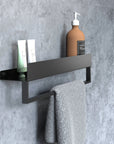 Półka łazienkowa wannowa SF01 45cm czarny mat