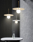 Lampa Wisząca klosz 10cm APP939-1CP Złota