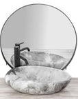 Umywalka nablatowa Rea Roxy C Stone L.GREY