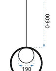Lampa Sufitowa Wisząca Szklana Kula APP430-1CP Biała