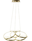 Lampa sufitowa nowoczesna LED + PILOT APP794-CP Flat Złota 3