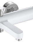 Bateria wannowa REA Polo biała Chrom White Chrome