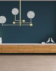 Lampa Wisząca Szklane Kule 3 szt APP918-3CP Złota