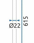 Przedłużka do zestawu wannowo-prysznicowego ZŁOTO SZCZOTKOWANE 60cm