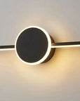 KINKIET ŁAZIENKOWY LED ROUND BLACK 40CM APP848-1W