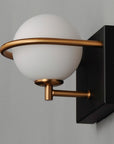 LAMPA ŚCIENNA KINKIET APP1300-1W Czarno Złota 6