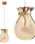 Lampa Sufitowa Wisząca Lhj107-1cp Jasne Różowe Złoto 1