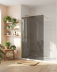 Kabina prysznicowa Walk-In Rea Flexi Grey / Brush Gold 110 4