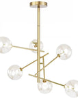 Lampa Wisząca Szklane Kule 6 szt APP919-6CP Złota