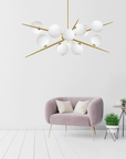 Lampa Wisząca APP998-12CP Złota