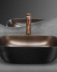Umywalka nablatowa Rea Belinda COPPER BRUSH / Black 3