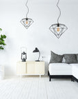 LAMPA WISZĄCA DIAMENT METAL LOFT APP563-1CP Czarna