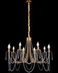 Lampa Kryształowa Żyrandol APP766-8CP Złota