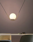 Lampa Wisząca Szklana Kula APP689-1CP Złota