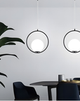 Lampa Sufitowa Wisząca Szklana Kula G110-1w Czarna 5
