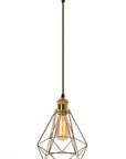 LAMPA WISZĄCA DIAMENT 392197 Jasno Złota
