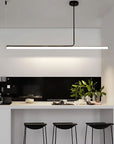 LAMPA SUFITOWA WISZĄCA LED APP1660-CP Black 140cm 5