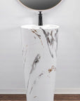 Umywalka Ceramiczna Wolnostojąca Blanka Marble Marmur