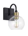 Lampa kinkiet black gold APP1580-1W
