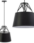 Lampa Sufitowa Wisząca Metalowa APP422-1CP Czarna 1