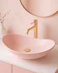 Umywalka Nablatowa Rea Royal Powder Pink Matt 2