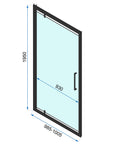 Kabina Prysznicowa Narożna Rea Rapid Swing Black