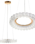 Lampa Wisząca Led Ms018-cp Różowe Złoto 40cm 1